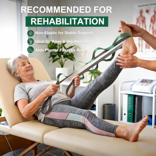 Stretching Strap with Loops for Physical Therapy & Yoga