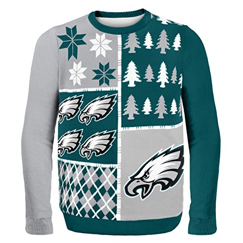 Philadelphia Eagles NFL Busy Block Ugly Sweater - Large