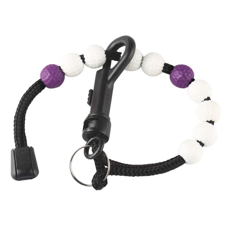 Andux 2pcs/Set Golf Beads Score Counter for Golfer JFQ-07 (Purple)