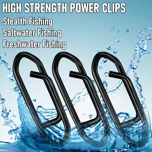 Fishing Speed Clips - 50-Pack Stainless Steel Quick Change 25LB-0.5IN