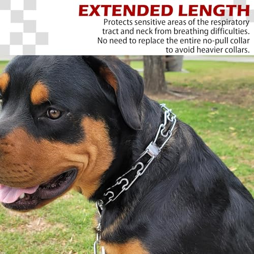 Dog Collar Extension Links - 2.25mm Silver, 4 Pack