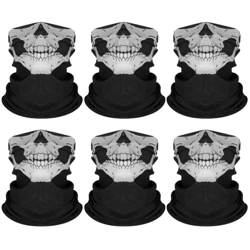 Skull Mask Gaiter Headwear - Breathable Seamless Balaclava