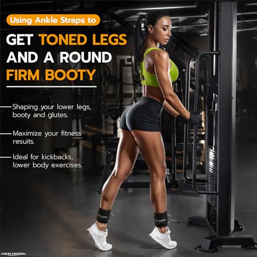 Ankle Straps for Cable Machines - Premium Padding, Adjustable Fit