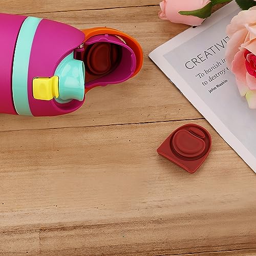 Replacement Stoppers for Owala FreeSip Water Bottles - Dark Red, 2 Pack