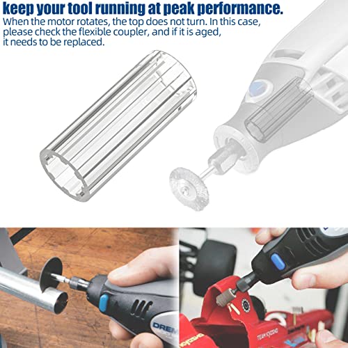 Dremel Replacement Parts, 395 Rotary Tool Coupling Compatible with Dremel Tool Parts 2615294309-4 Pack