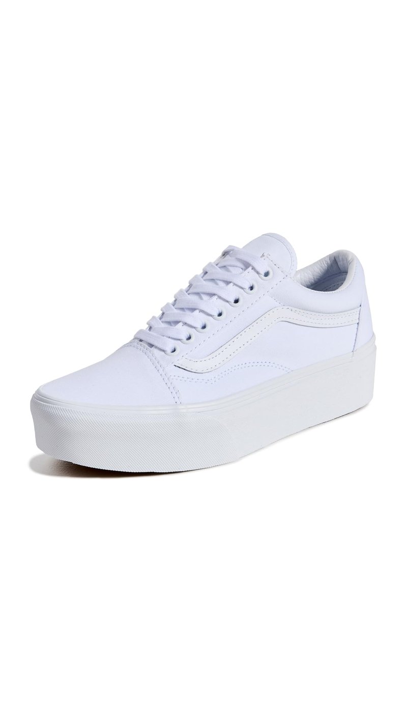 Vans Unisex UA Old Skool Stackform Sneakers, True White, 7.5 US Women/6 US Men