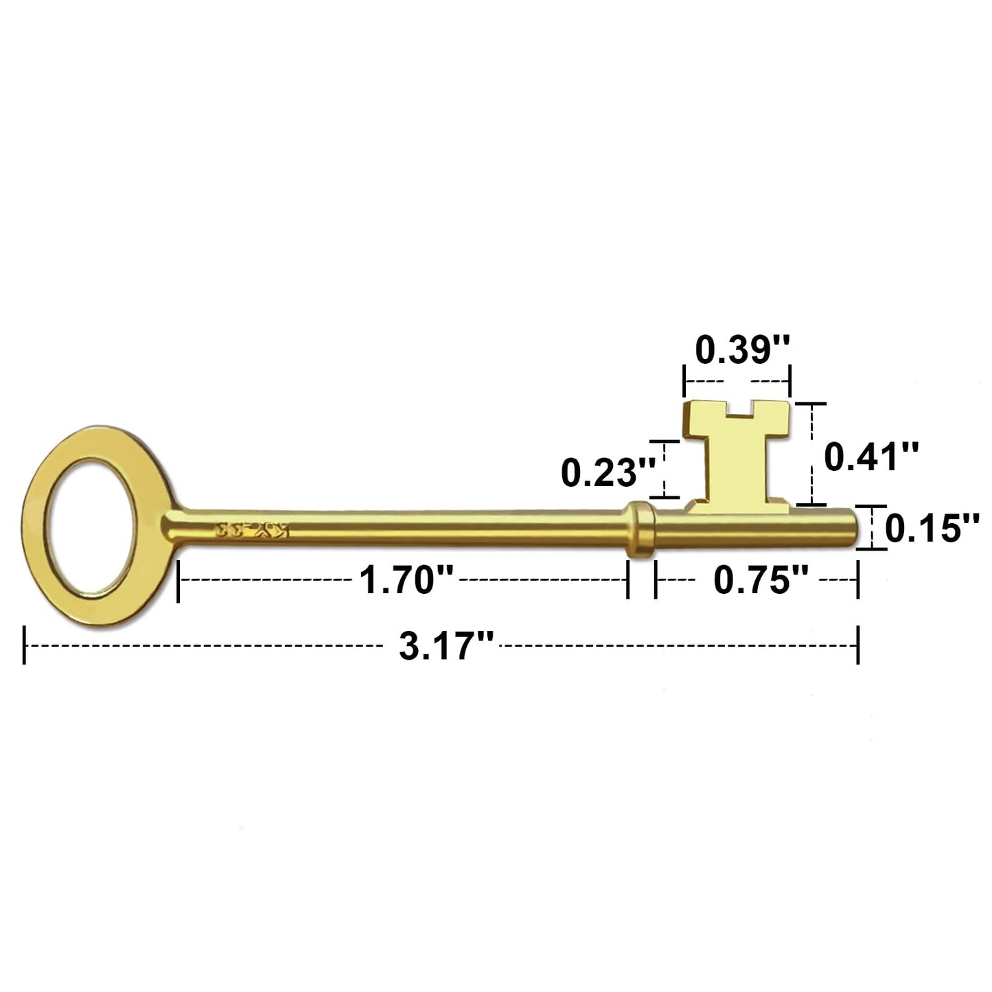 Haz·quls Architectural Skeleton Key Set, KY30 + KY32 + KY33 (Pack of 3)