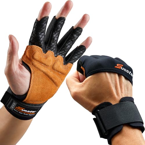 Heavy Duty Workout Gloves with Wrist Support - Medium