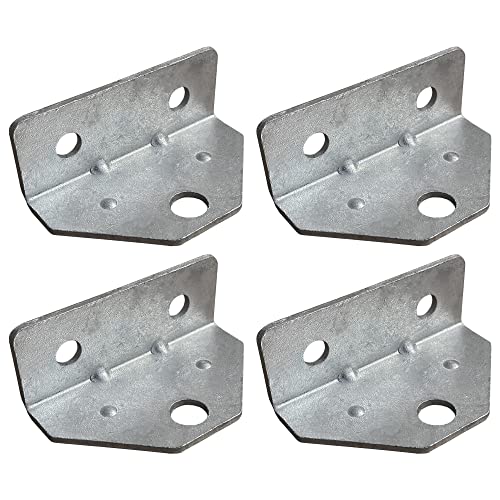 A.A 4 Pack Swivel Top Angle Brackets for Boat Pontoons & Trailers - Adjustable Bunk Mounts
