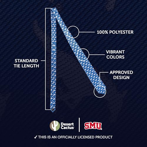 SMU Southern Methodist University Necktie - Officially Licensed