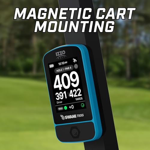 Swami Golf GPS Rangefinder - 2.5” Color Display & Scorekeeper - Blue