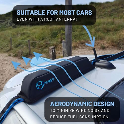Surfboard Roof Rack - Soft Padded Car Rack for 6 Boards - Double