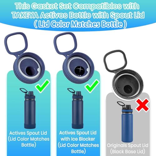 Replacement Silicone Gaskets for Actives Spout Lid - 6 Pack