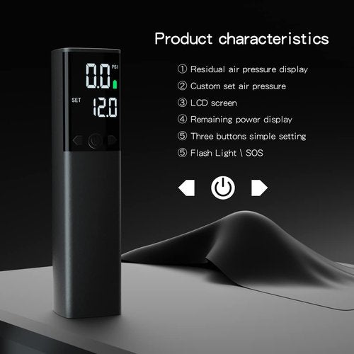 Electric Ball Pump - Portable Ball Pump with LED Light, Precise Pressure Gauge and Digital LCD Display for Basketball, Soccer Ball, Volleyball, Football (Max 18 PSI) for Boyfriend