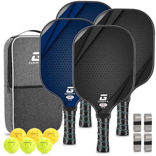 Carbon Fiber Pickleball Paddles Set of 4 - Pro Honeycomb, USAPA Approved