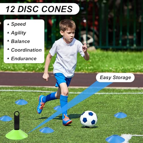 Agility Training Equipment Set - 20ft Ladder, Cones, Parachute & Bands