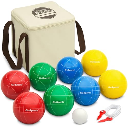Resin Bocce Ball Set - 90mm Outdoor Game for Lawn Fun