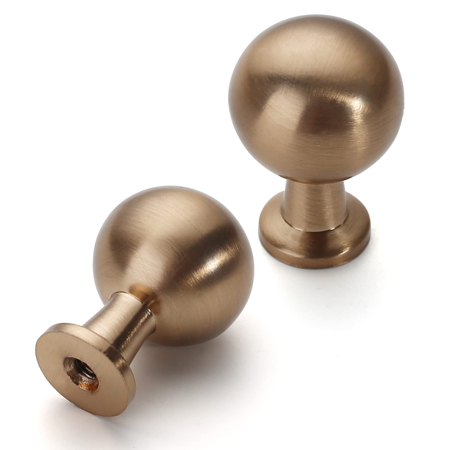 Asidrama 30 Pack Champagne Bronze Kitchen Cabinet Knobs Drawer Cabinet Hardware Zinc Knobs for Dresser Drawers