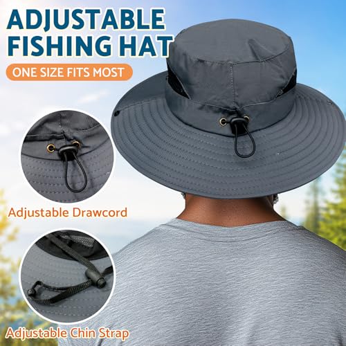 Wide Brim Sun Hat with UPF 50+ Protection for Outdoor Activities