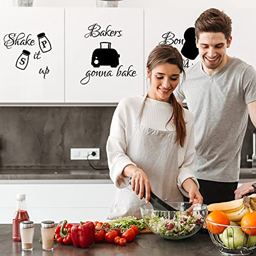 Funny Kitchen Wall Stickers - Removable Vinyl Decals Set