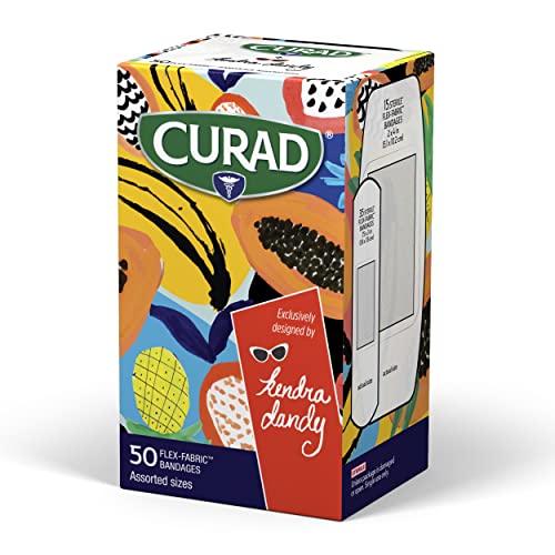 Designer Adhesive Fabric Bandages Variety Pack - 50 Count