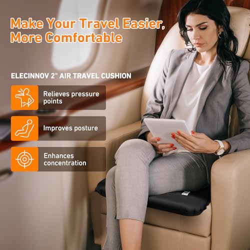 Self-Inflating Stadium Seat Cushion - Lightweight Portable Comfort