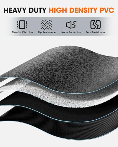 Foldable Treadmill Mat - 55.2" x 23.6" x 0.16" - Heavy-Duty Floor Protection