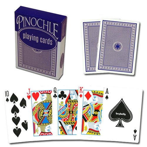 Standard Poker Size Playing Cards - Blue Deck, 52-Card Set