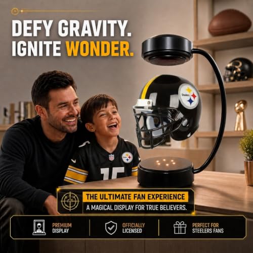 NFL Rotating Levitating Hover Helmet with LED - Pittsburgh Steelers