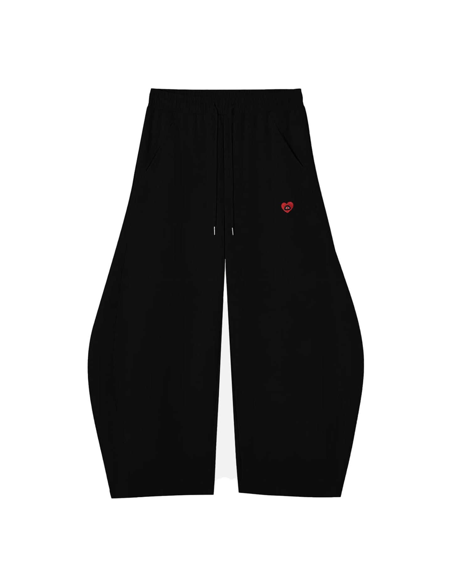 Aelfric Eden Super Baggy Barrel Sweatpants Casual Wide Leg Pants Elastic Waist Lantern Trouser Unisex Black Medium