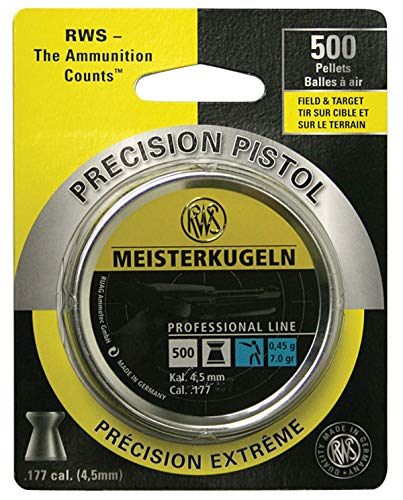 Precision .177 Caliber Pellet Gun Pellets - 500 Count, 7 Grains, One Size