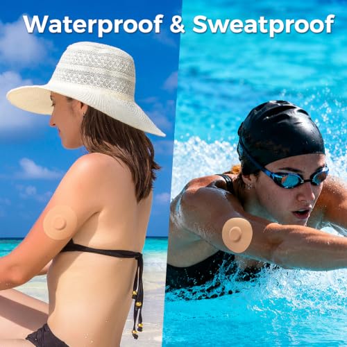 HONYOU Libre 3 Plus Sensor Covers Overpatches Beige – Waterproof 15 Day, for Libre 3 Plus & Instinct