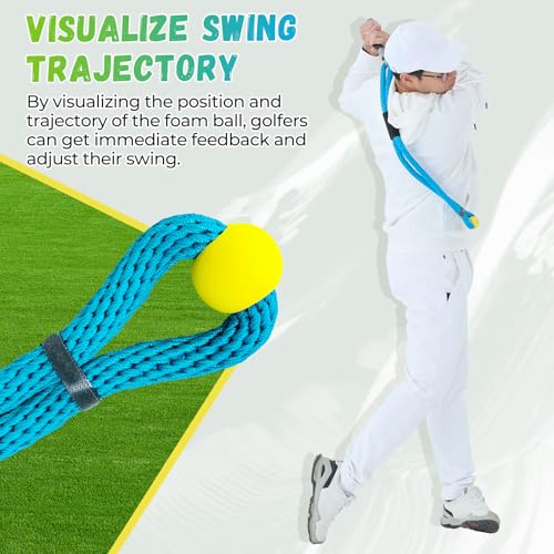 Golf Swing Trainer Rope - Improve Speed & Rhythm - Blue-RH