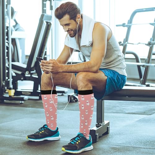 Compression Socks for Men & Women - Milk Cow Design - 1 Pack