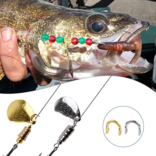 Easy Spin Brass Clevis Links - 120pcs Spinner Lure Making Parts