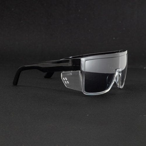 BINGKING Polarized Safety Sunglasses Anti Scratch Meets Z87 Standard (Two tone Smoke)