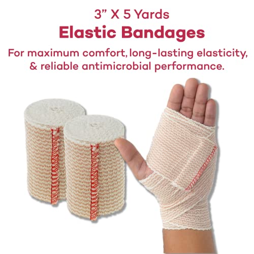Elastic Bandage Wrap with Self-Closure - Pack of 2