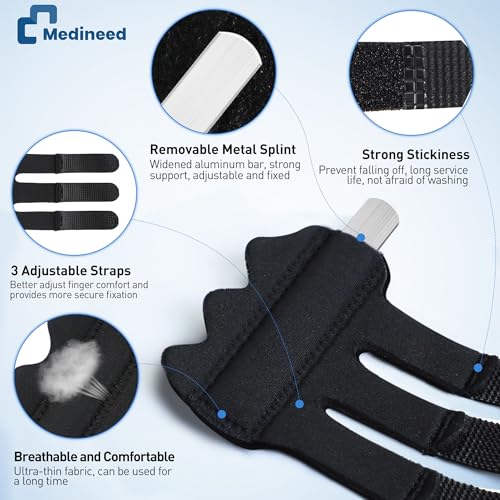 Finger Ice Pack & Trigger Finger Splint Set - Blue & Black