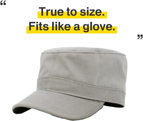 KBETHOS Cadet Army Cap - Everyday Military Style Hat with STASH Pocket | Versatile and Stylish