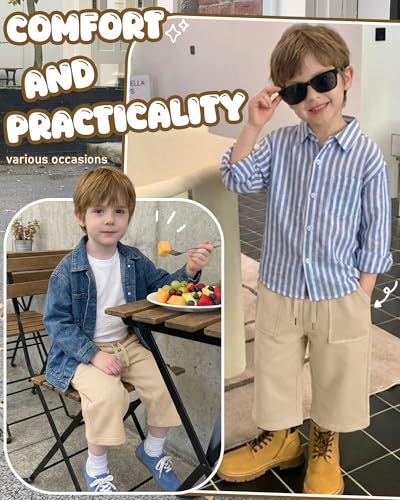 Boys Wide Leg Capri Pants - Soft, Breathable Fabric