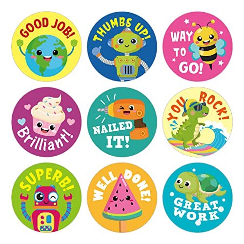 Motivational Mini Reward Stickers - 1008 Pc. Science Pack for Kids
