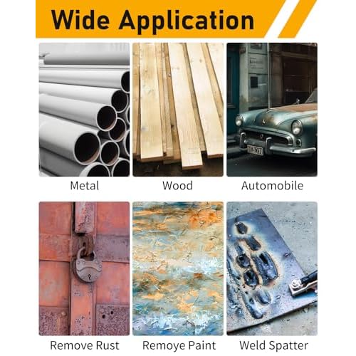 Paint Stripper Discs, 2" Effective Paint Remover for Metal, 5 PCS Quick Change Paint Eater with 1/4" Hex Shank, for Grinding Wood, Metal, Plastic and Fiberglass.