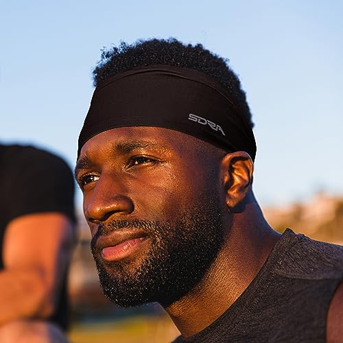Lightweight Spandex Workout Headband - Black