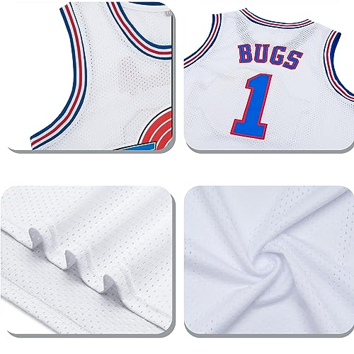 Men's Basketball Jersey Lola #10 Bugs #1 - X-Large White