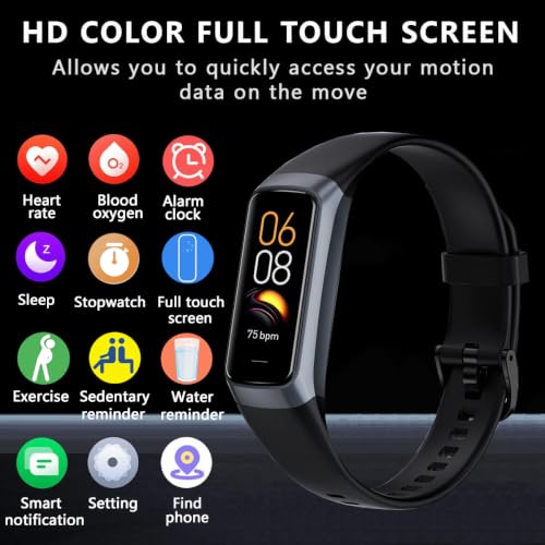 Fitness Tracker with Heart Rate, Blood Oxygen & Sleep Monitor