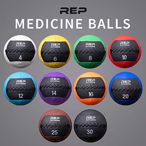 REP Weighted Slam Balls for Home Gym Fitness | 10 lb Soft Textured Medicine Ball | Heavy Sand-Filled Workout Balls for Strength, Core Training, Crossfit, Conditioning & Slam Ball Exercises