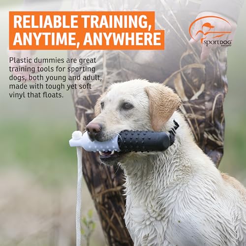 SportDOG Plastic Dummy Training Toy - 50/50 Black & White, Regular Size