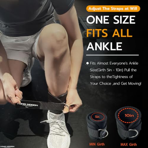 Ankle Straps for Cable Machines - Premium Padding, Adjustable Fit