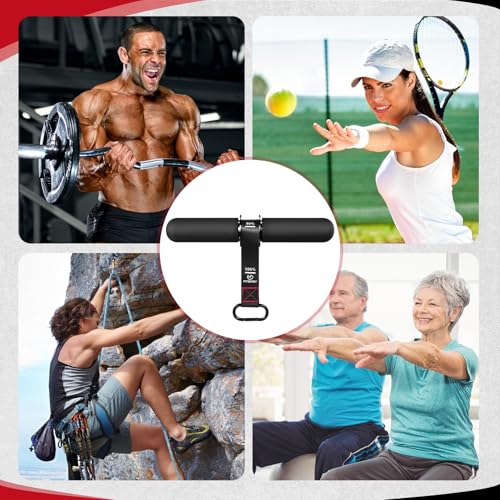 Forearm Strength Trainer with Adjustable Strap - Black