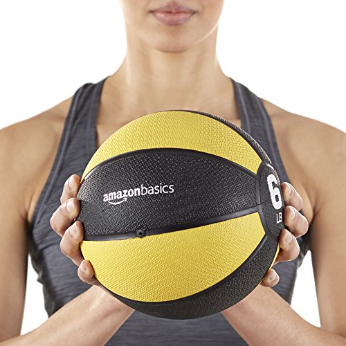 6-Pound Weighted Medicine Ball for Core Strength & Balance